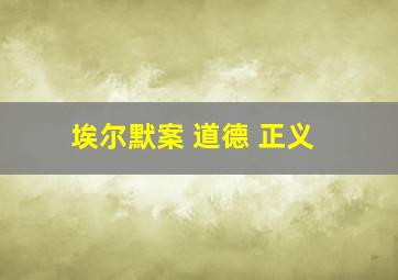 埃尔默案 道德 正义